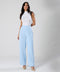 Flared Leg Formal Pant Sky Blue